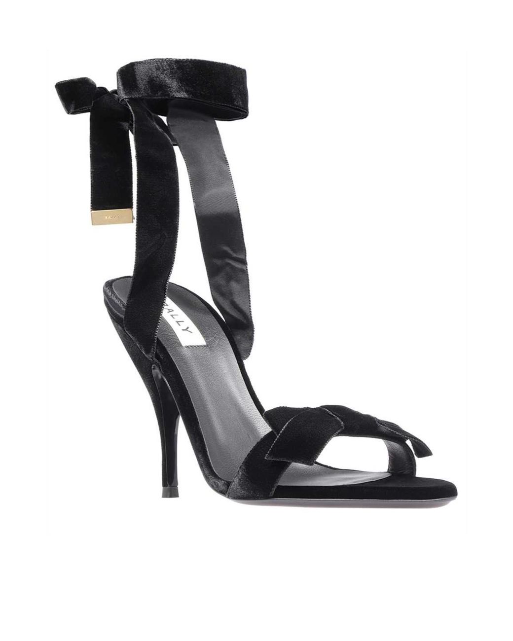 Bally Black Bow Detail High Heel Sandals
