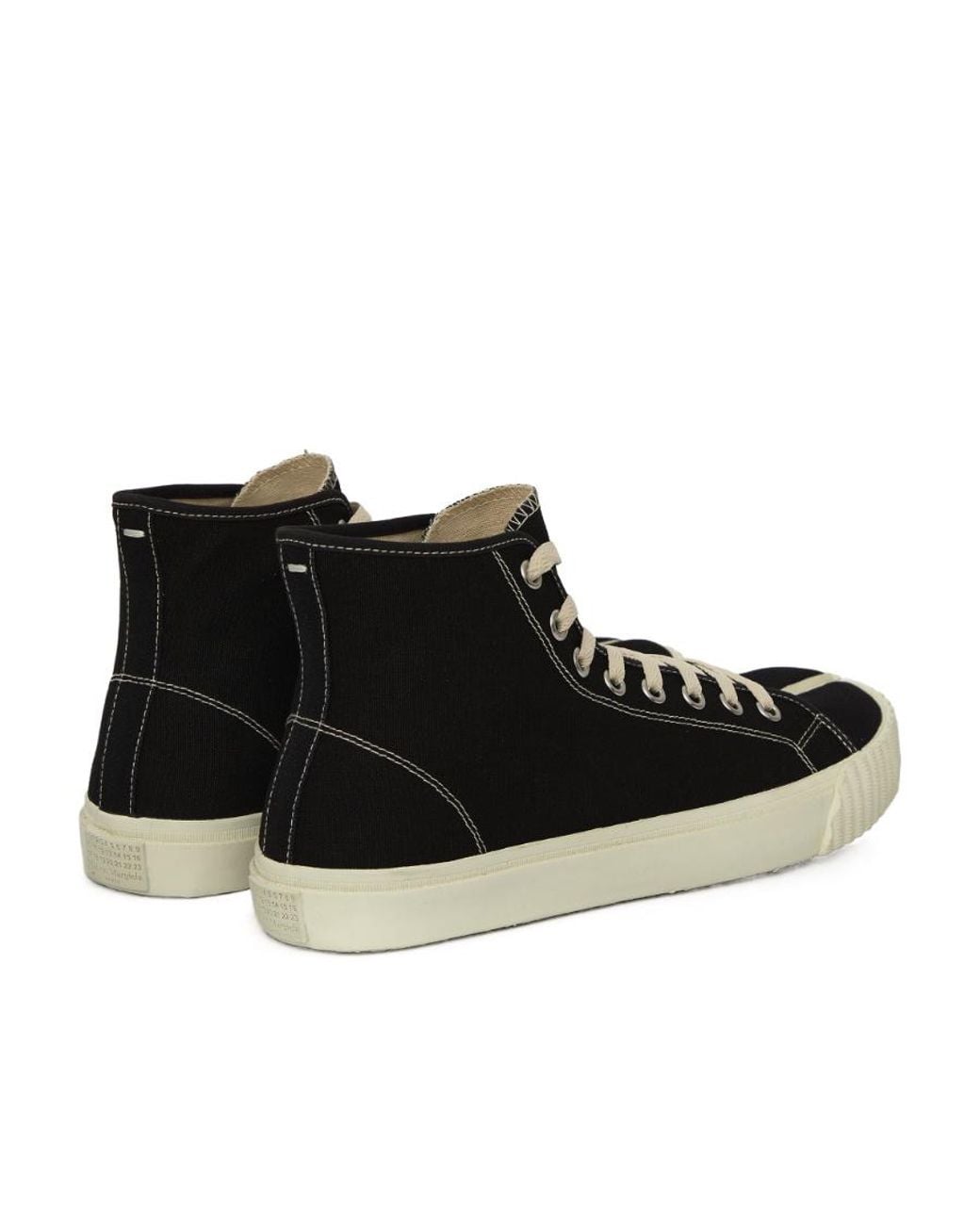Maison Margiela Black Tabi High-Top Sneakers for men