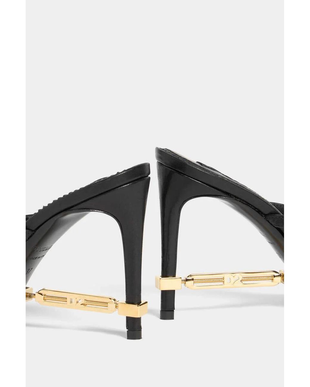 DSquared² Metallic Strappy Heeled Sandals
