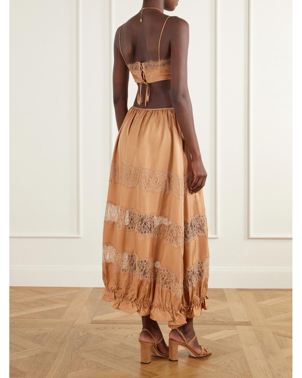 Ulla Johnson Brown Lace Skirt