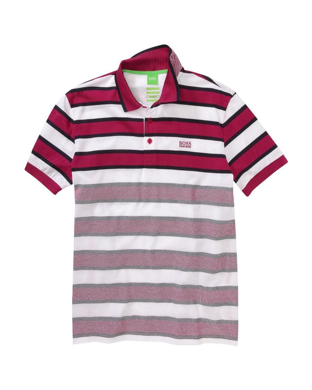 Boss Red Striped Detail Polo Shirt for men