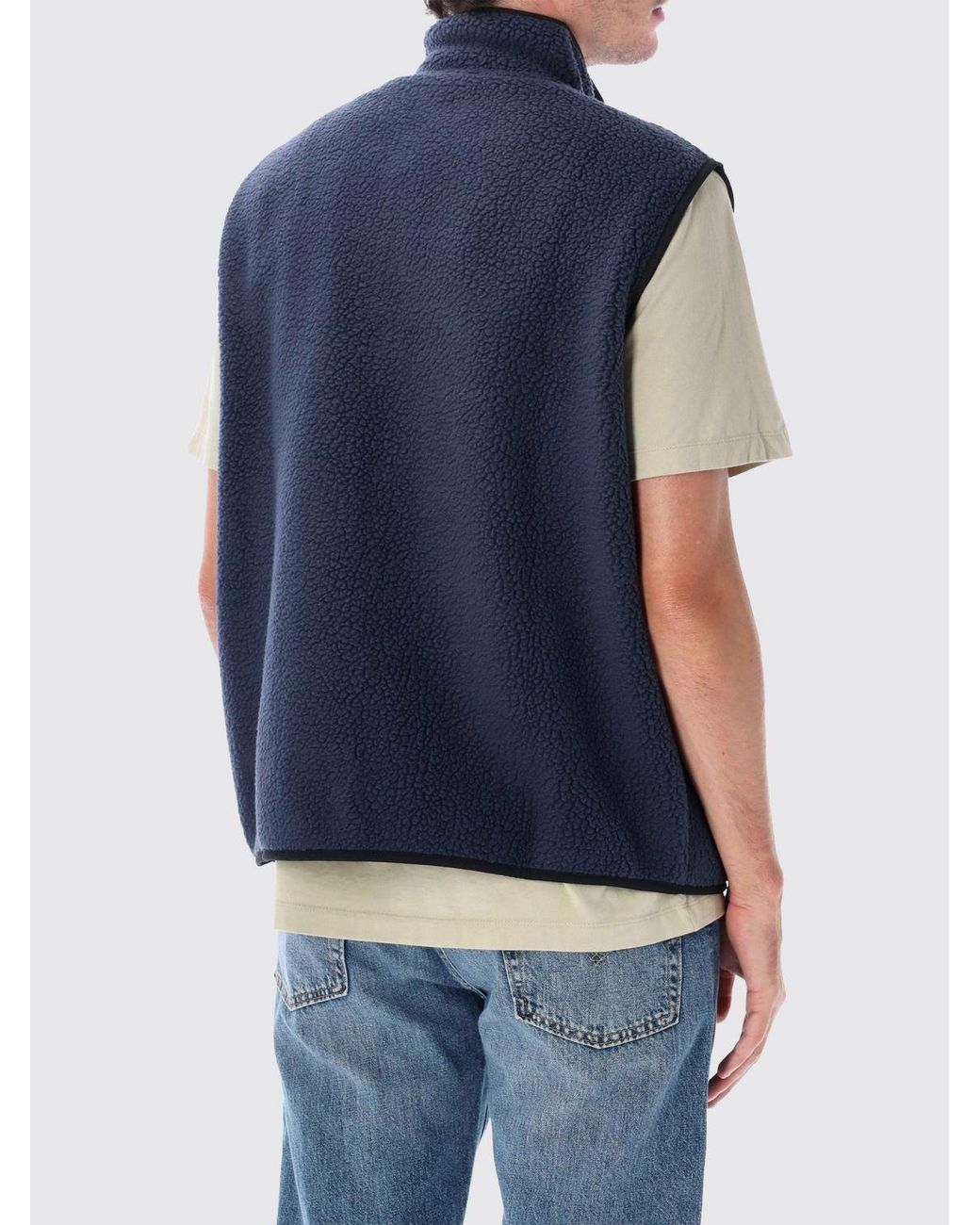 Patagonia Blue Retro Pile Fleece Vest for men