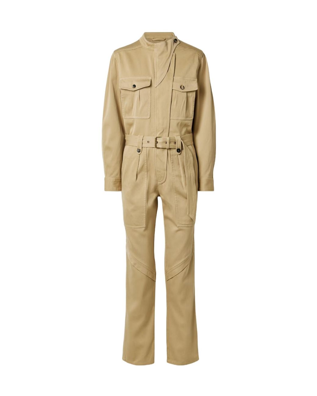 Isabel Marant Natural Jelica Lace-Up Jumpsuit