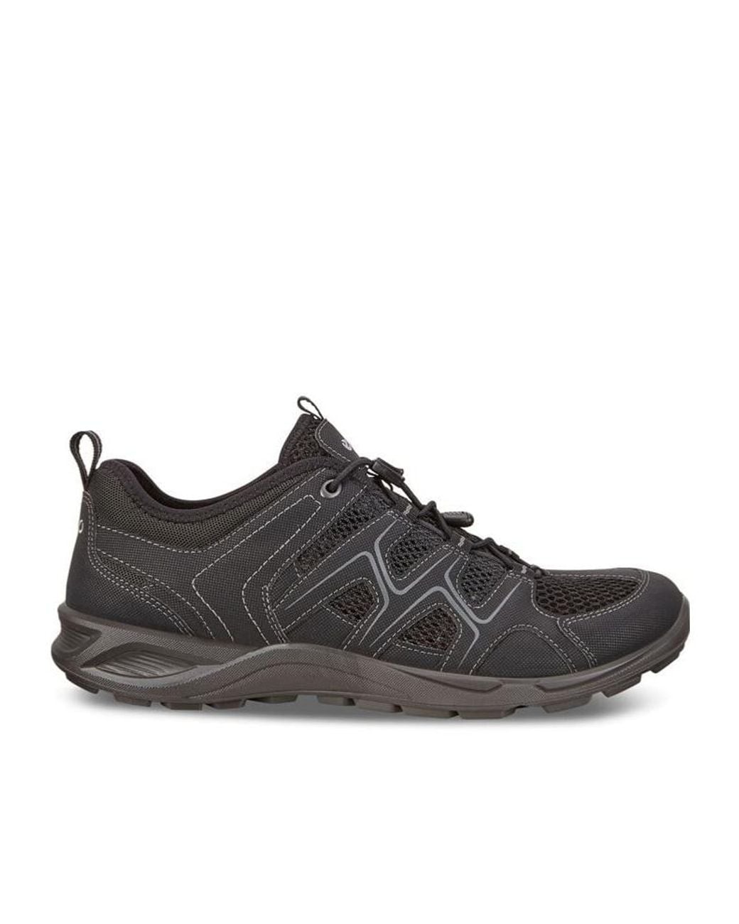 Ecco Black Lace-Up Sneakers for men