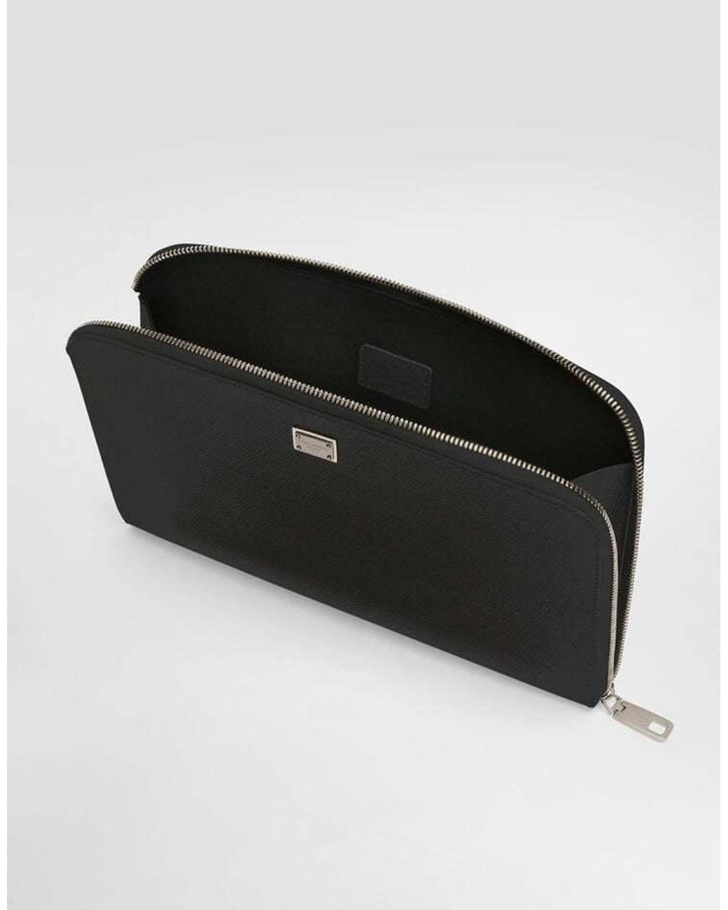 Dolce & Gabbana Black Alpine Sicily Clutch Bag for men