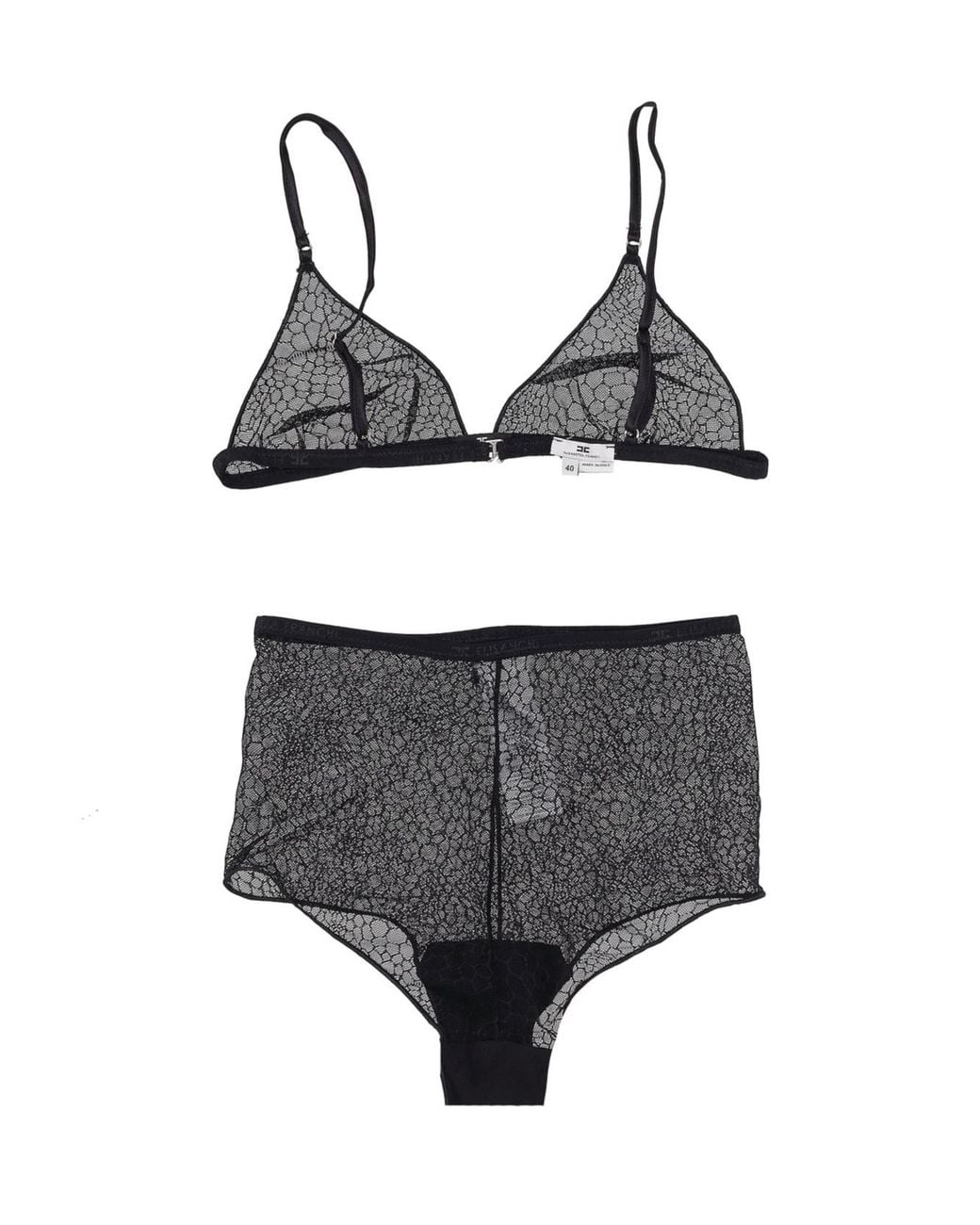 Elisabetta Franchi Multicolor Jacquard Bra And Briefs