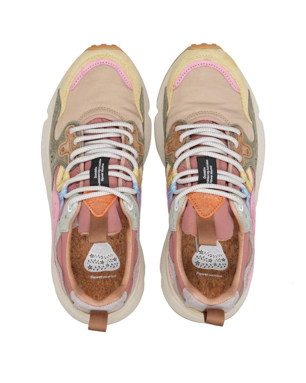 Flower Mountain Pink Laced Sneakers
