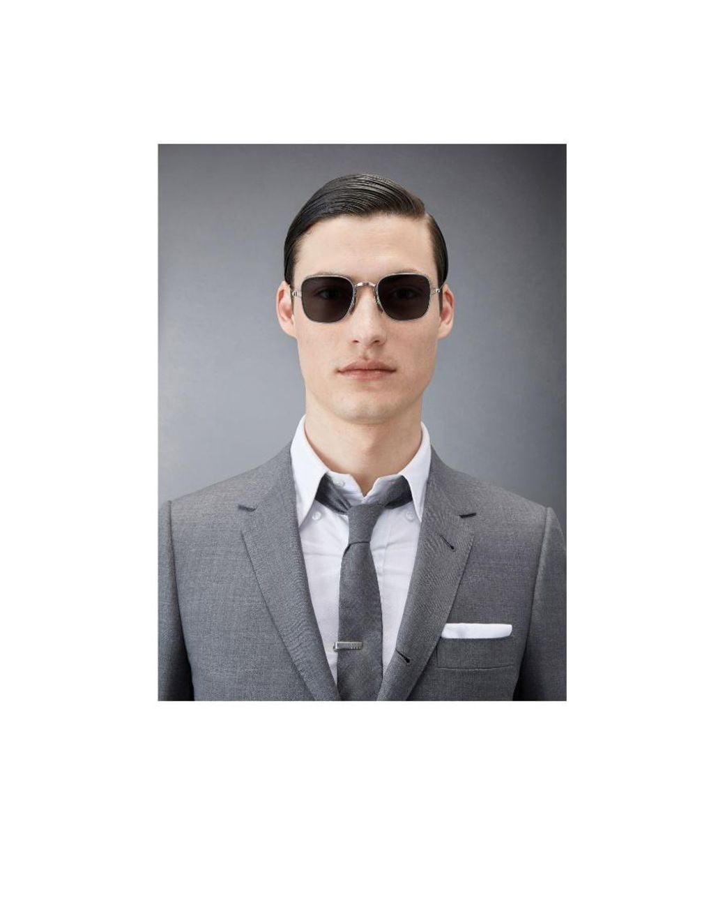 Thom Browne Blue Square-Frame Sunglasses for men