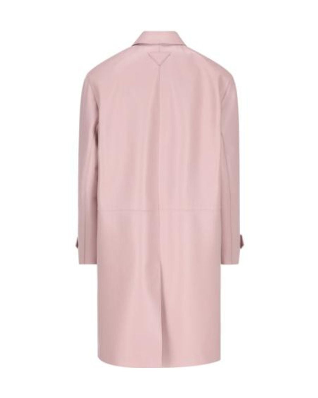 Prada Pink Nappa Leather Coat