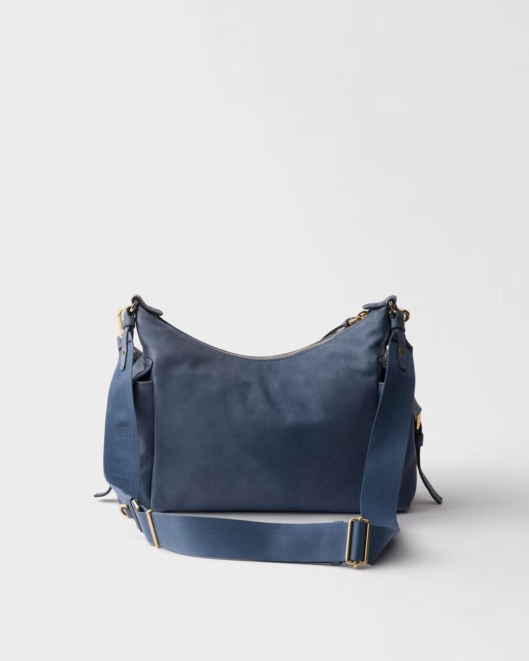 Prada Blue Explore Large Nappa Leather Bag