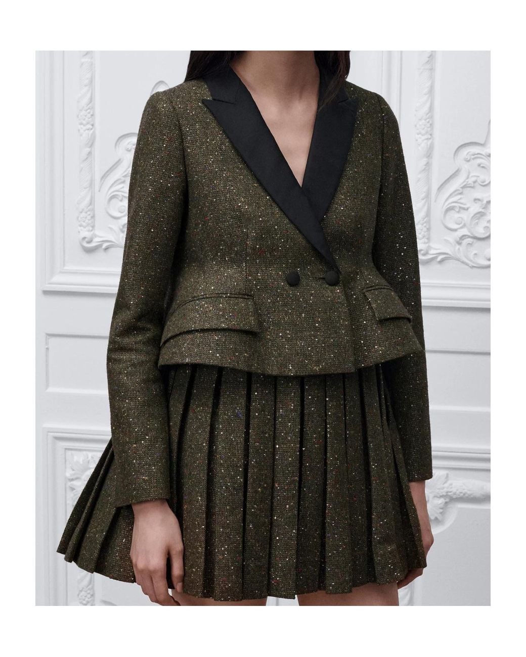 Dior Green Cropped Fitted Jacket