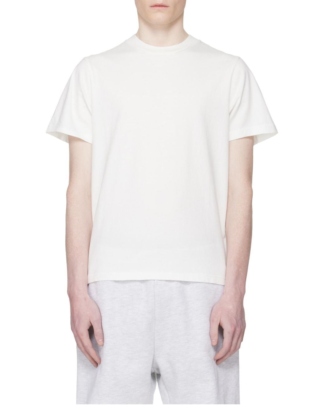 Entire studios White Boxy Crewneck T-Shirt for men