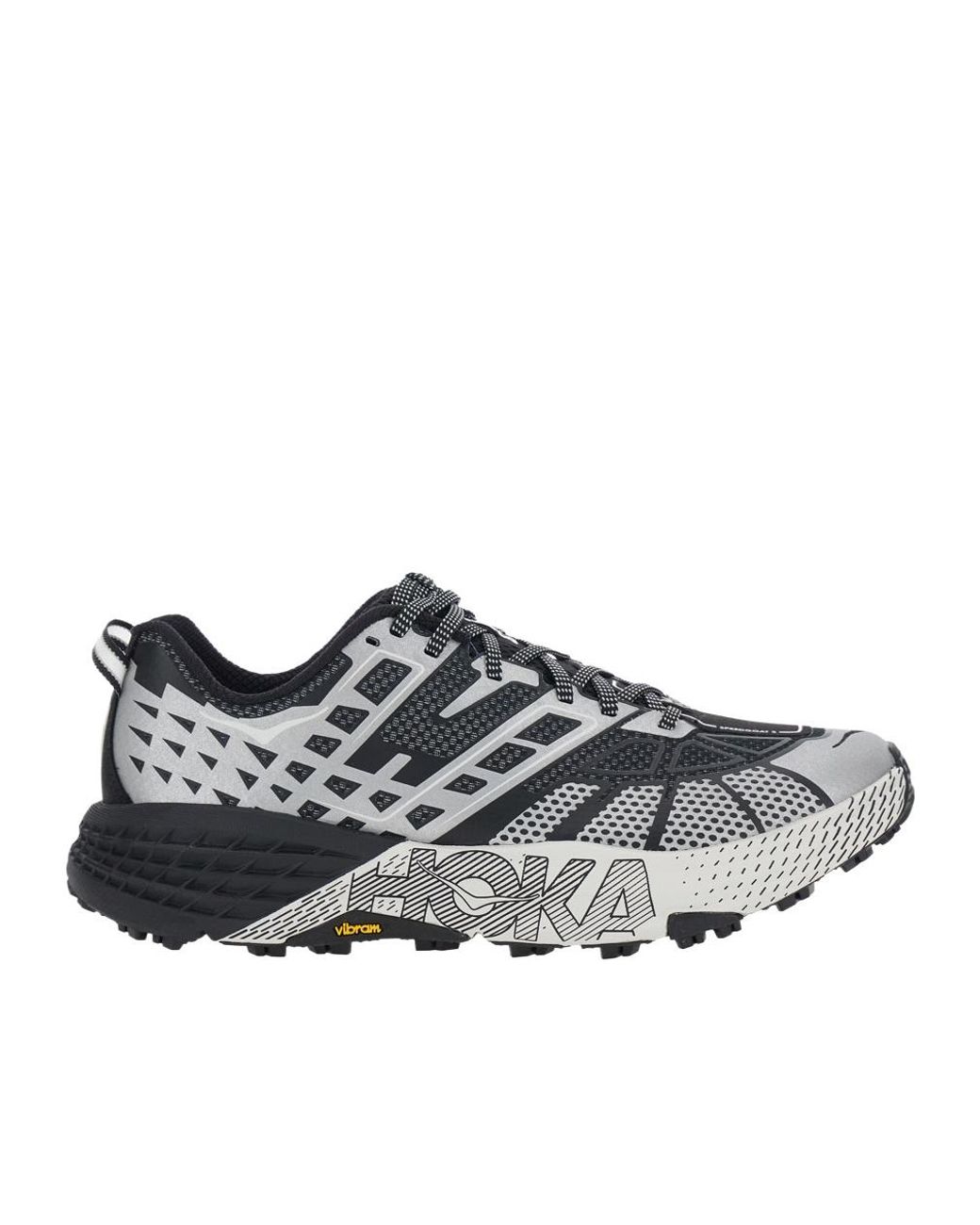 Hoka One One Gray Speedgoat 2 Trail Running Shoes for men