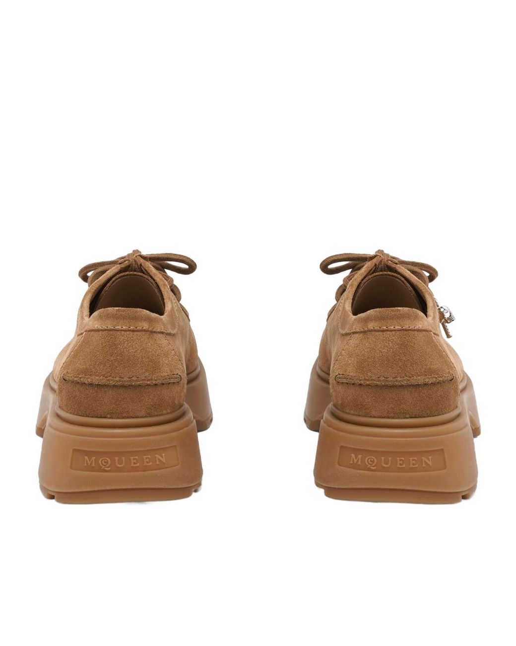 McQueen Brown Rover Lace-Up Loafers for men