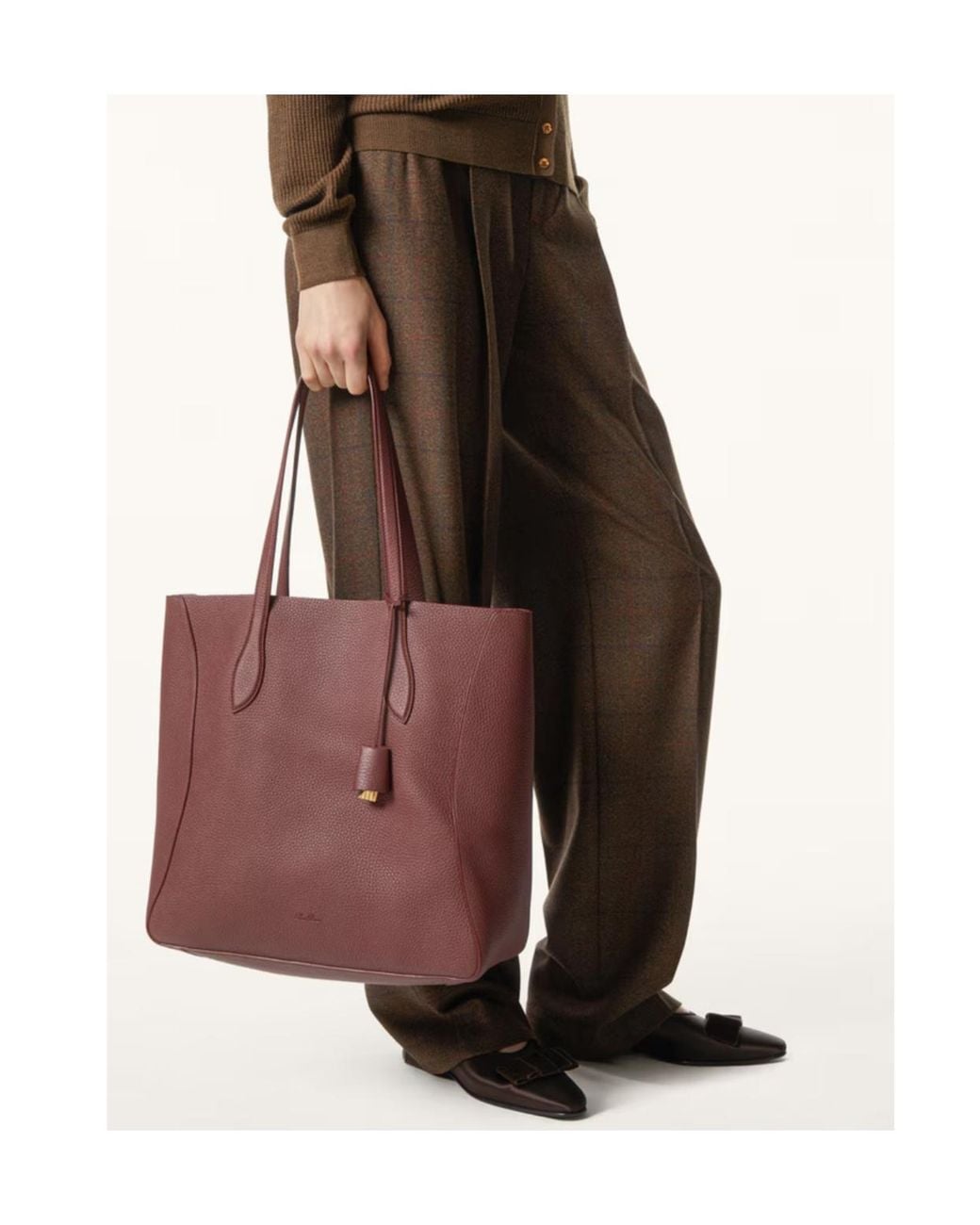 Loro Piana Purple Needle Shopper