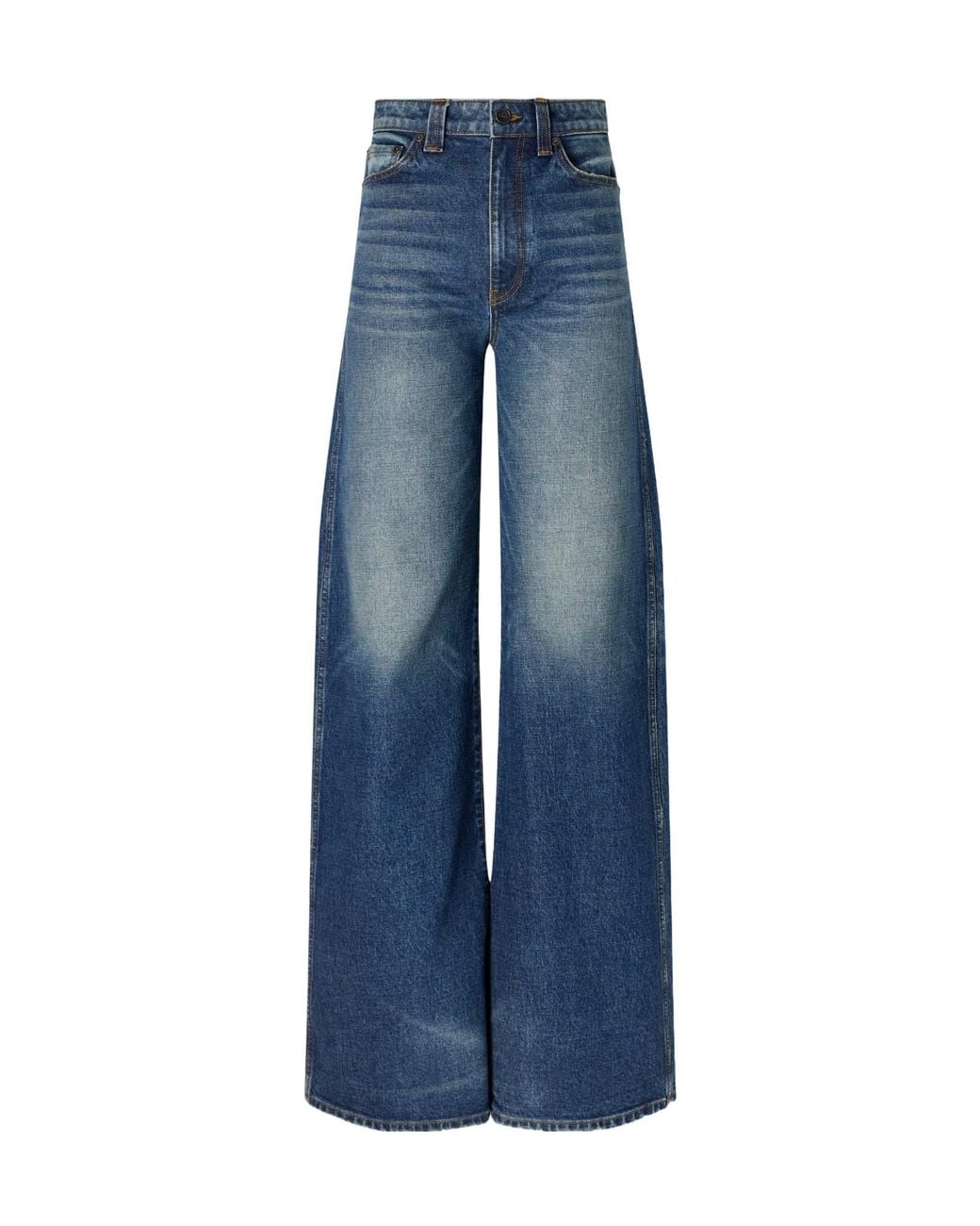 Khaite Blue Loose-Fitting Denim Trousers