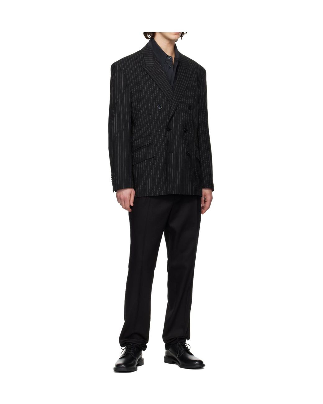 Boss Black Stretch Wool Blend Suit Jacket for men