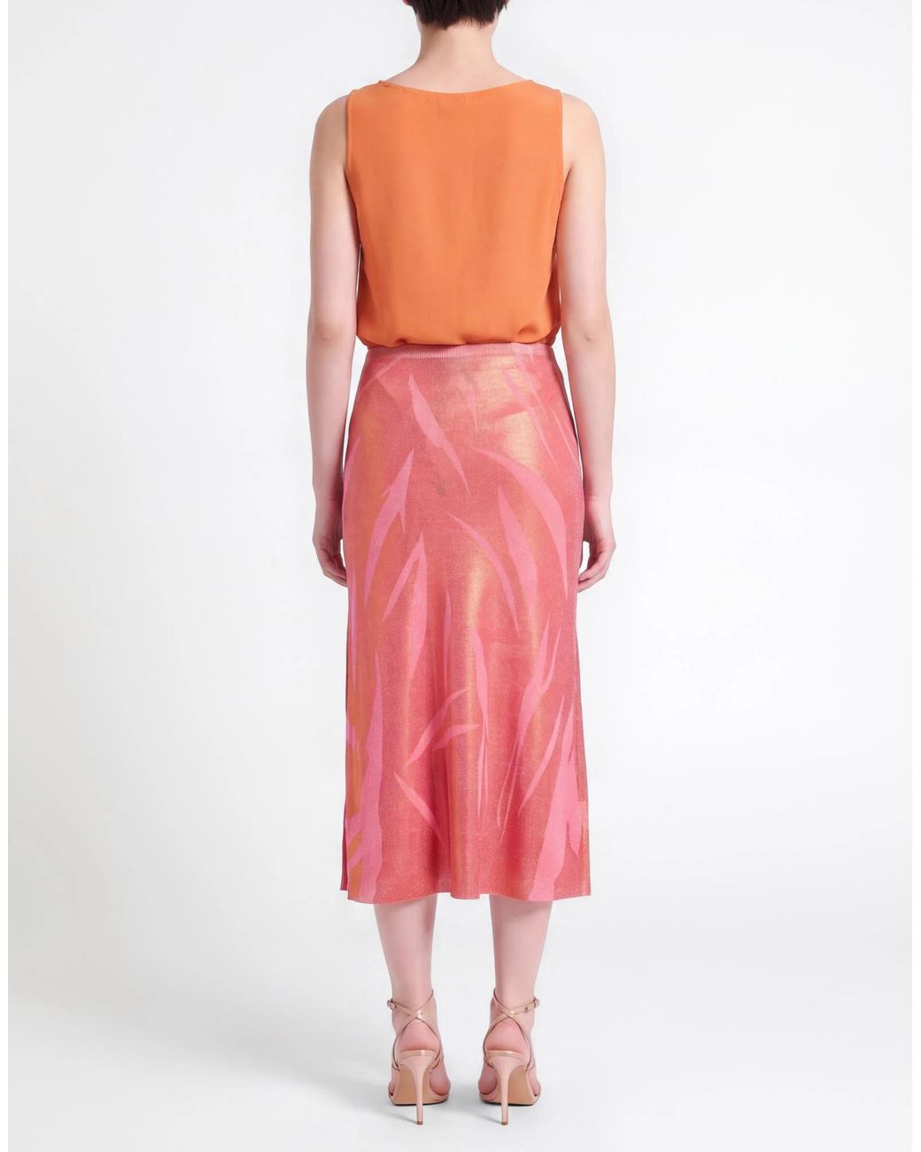 DIESEL Pink Two-Tone Pencil Skirt