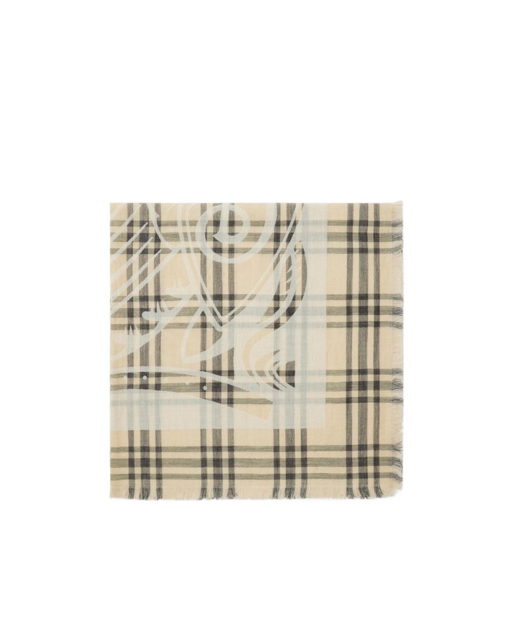 Burberry Natural Ekd Check Scarf