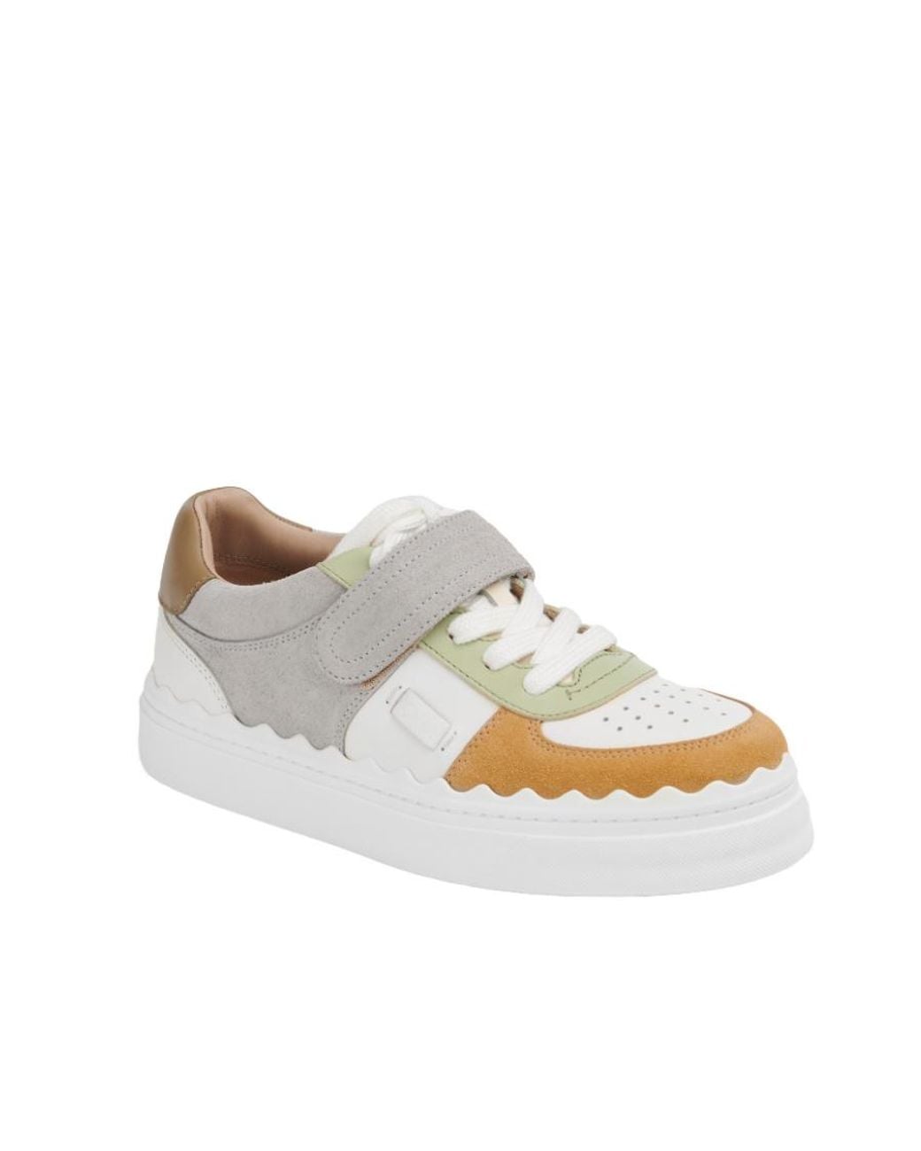 Chloé White Chloé Lauren Low-Top Sneakers