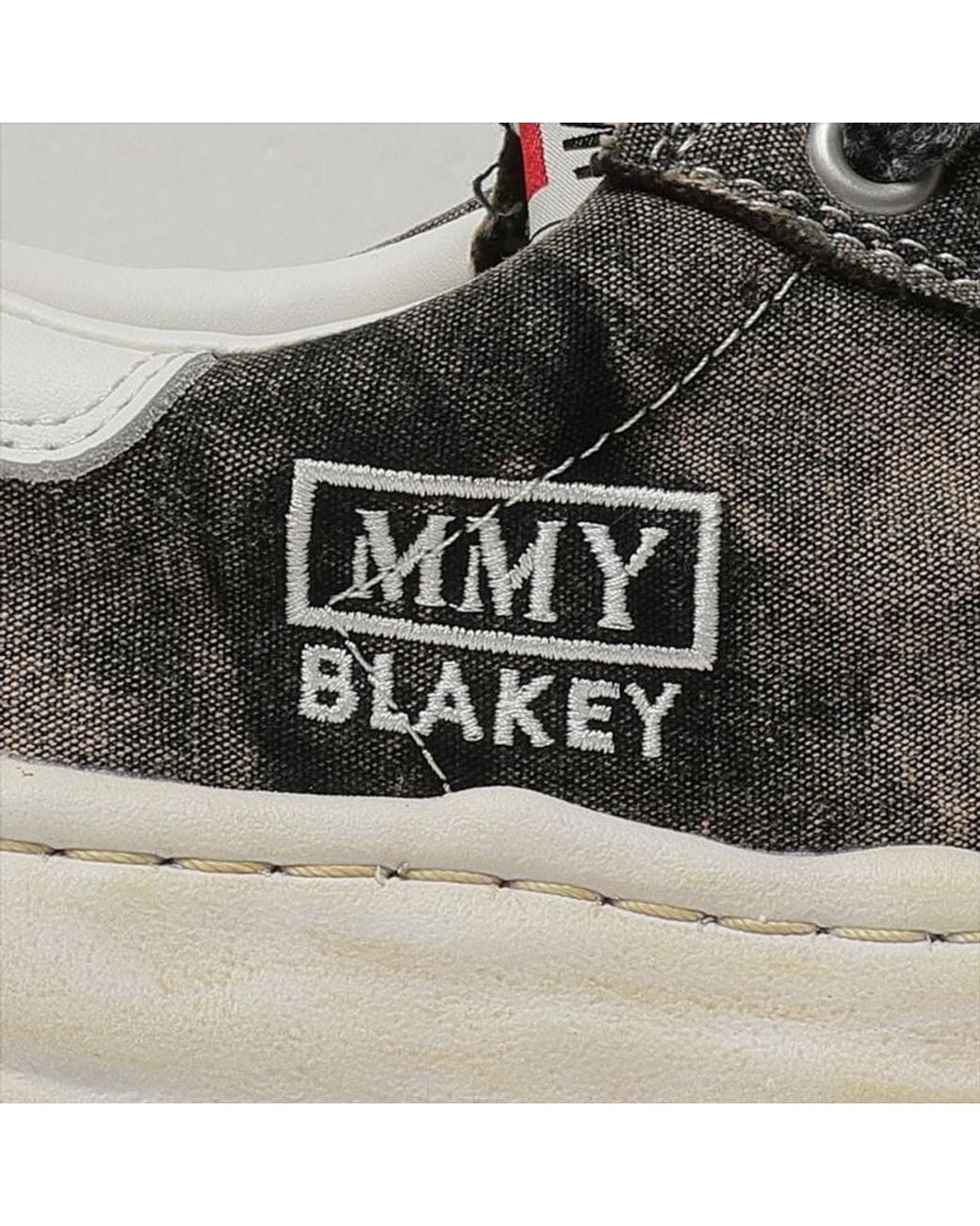 Maison Mihara Yasuhiro Gray Blakey Bleached-Canvas Sneakers for men