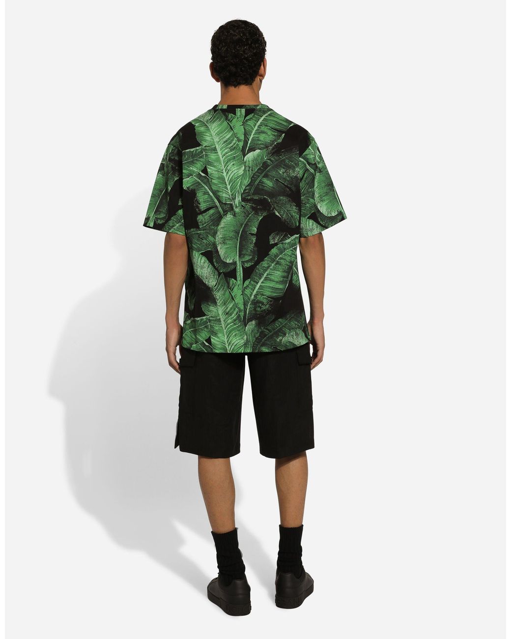 Dolce & Gabbana Black Knee-Length Cargo Shorts for men