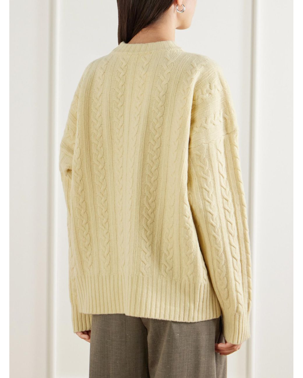 Rohe Natural Cable-Knit Sweater