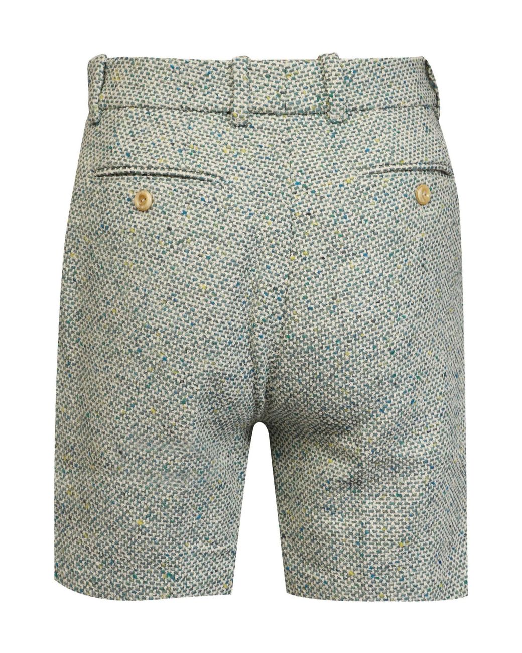 Gucci Gray Multitone Woven Casual Shorts