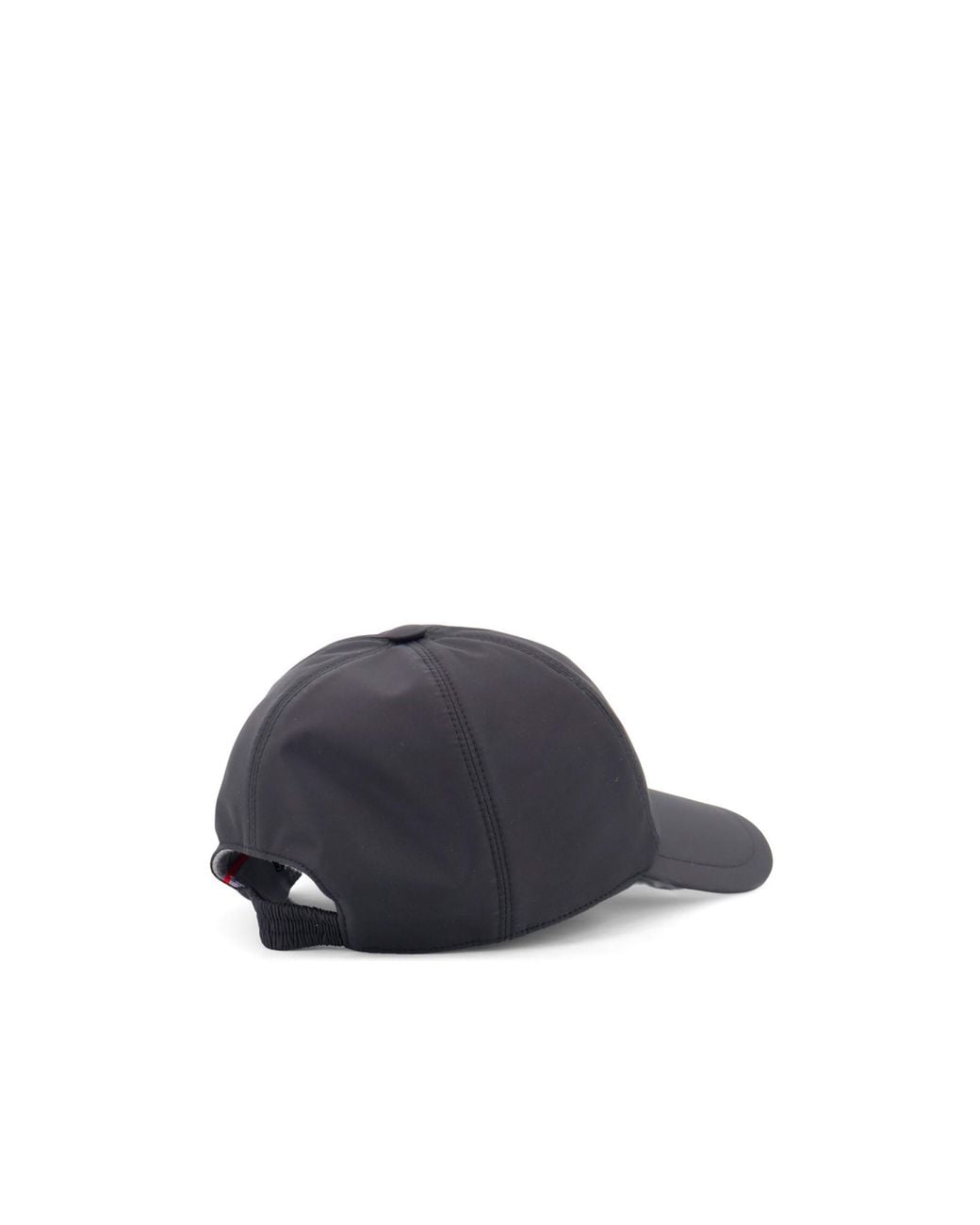 Kiton Blue Nylon Hat With Embroidered Logo On The Front for men