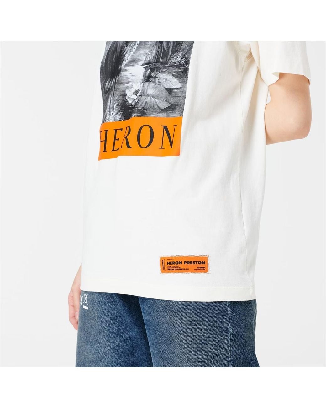 Heron Preston Gray Logo Short-Sleeved T-Shirt