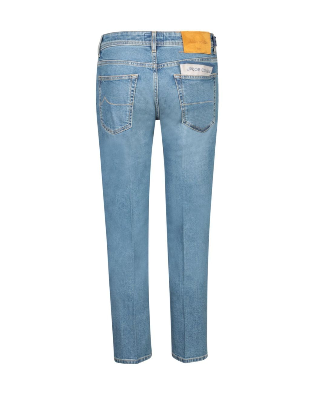 Jacob Cohen Blue Faded Straight-Leg Jeans for men