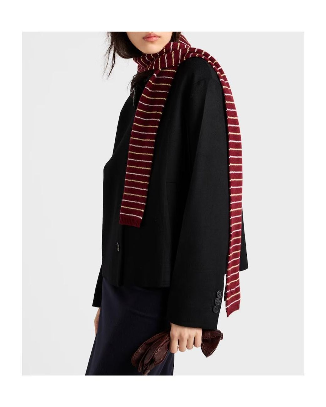 Prada Red Cashmere Scarf