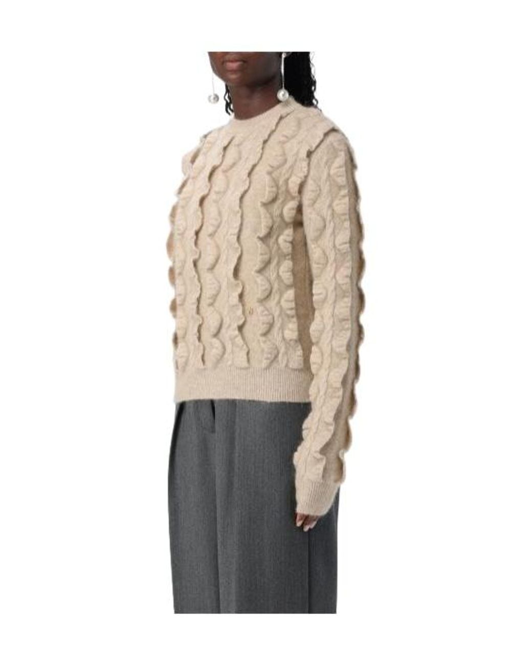 Moschino Natural Long-Sleeved Pullover