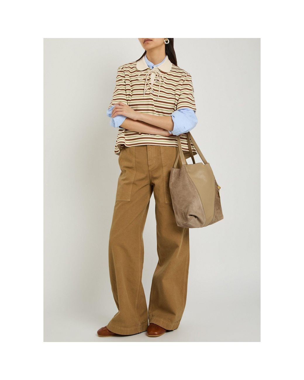 Moncler Natural Casual Cargo Pants