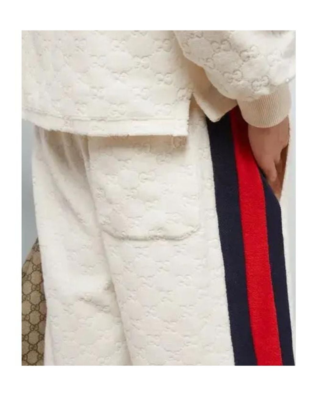 Gucci White Elastic-Waist Shorts for men