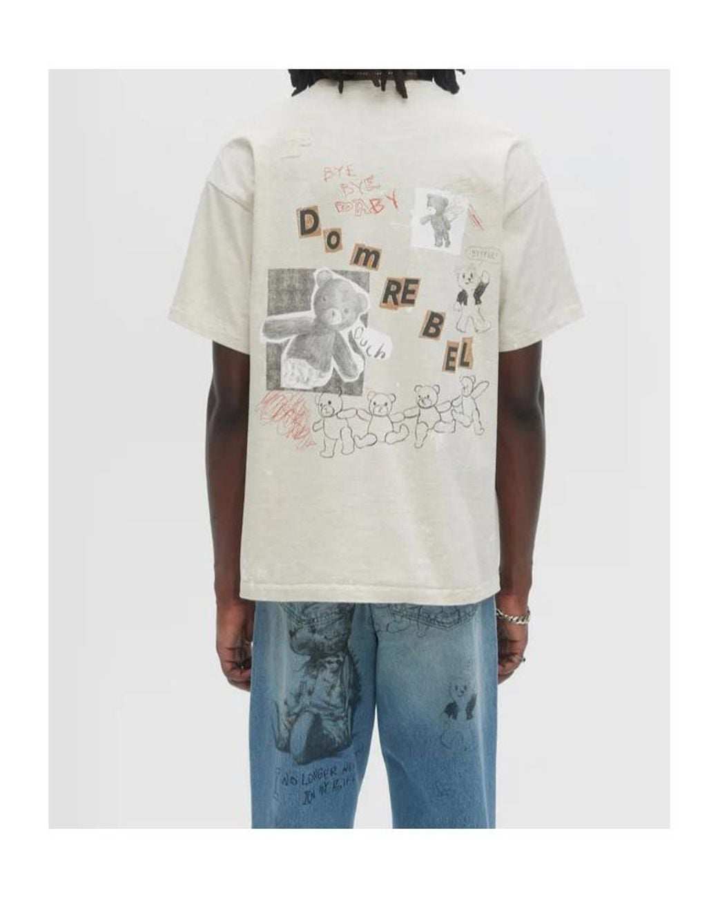 DOMREBEL Blue Stuffy T-Shirt for men