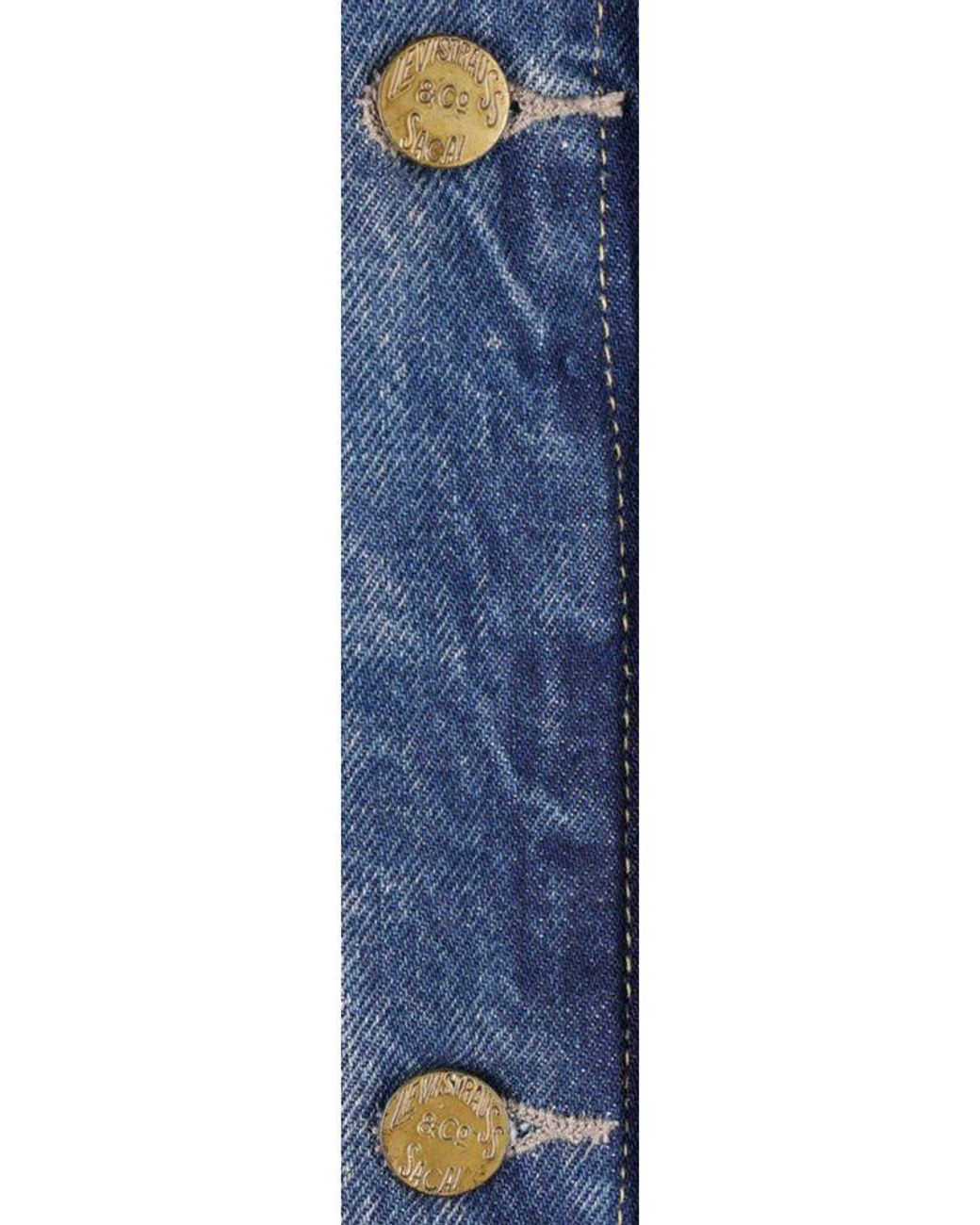 Sacai Blue Long-Sleeve Denim Jacket for men