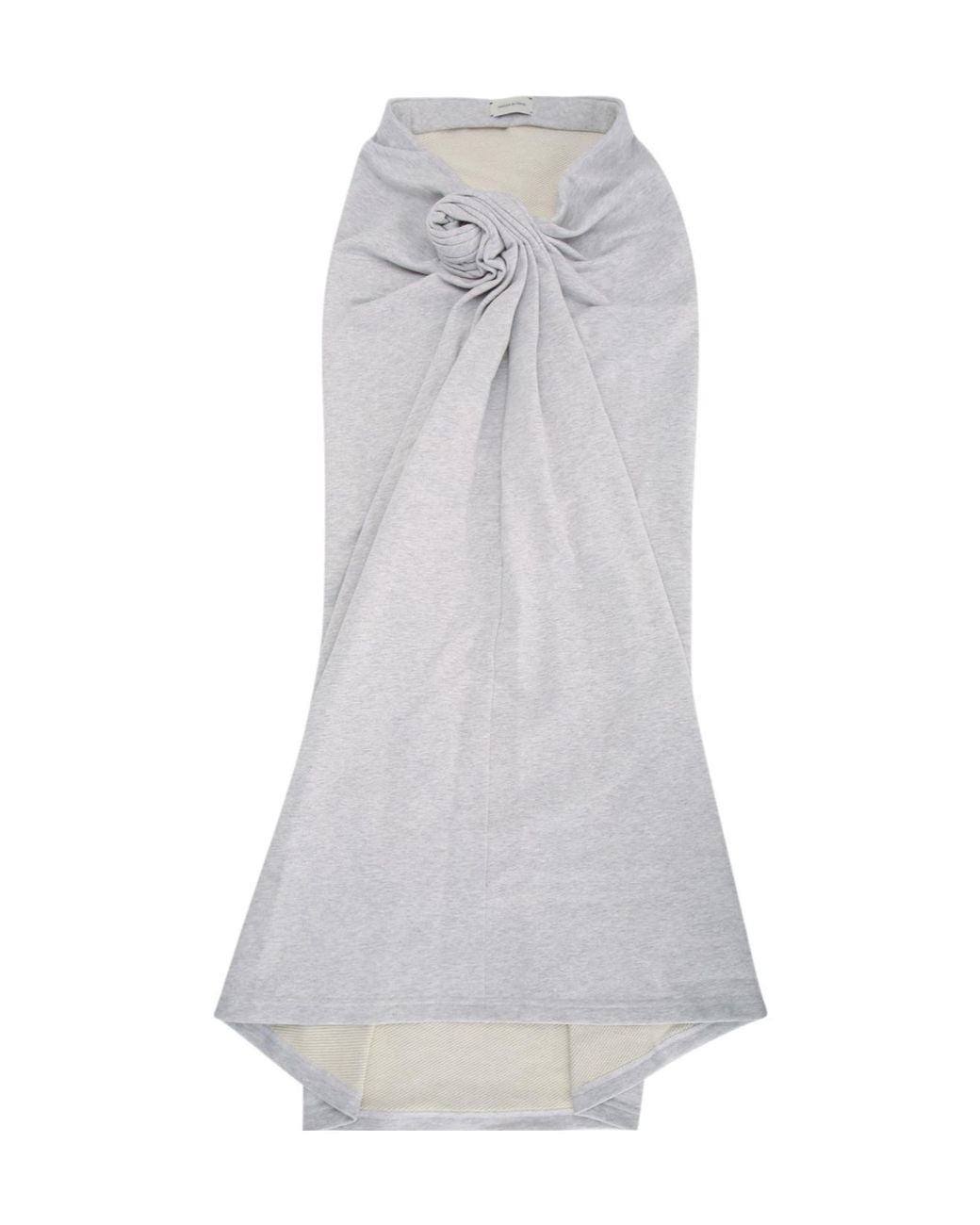 Magda Butrym Gray Draped Knot Maxi Skirt