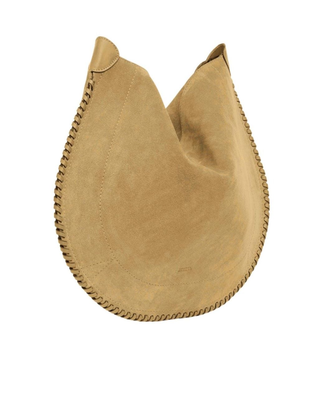 Isabel Marant Natural Oskan Hobo Soft Shoulder Bag With Braided Edges