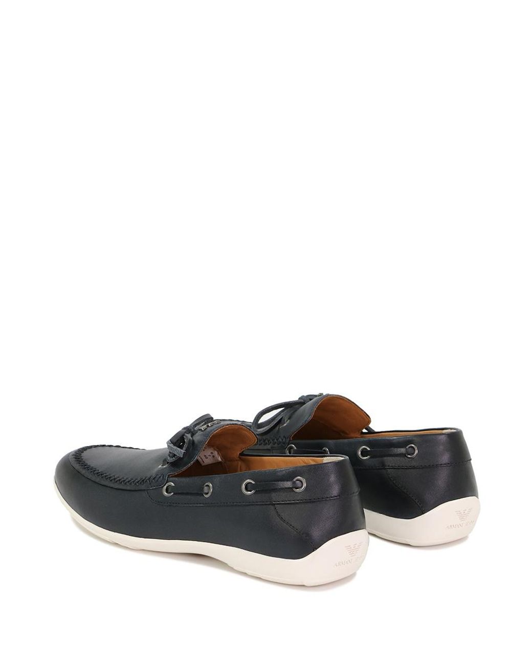 Armani Jeans Blue Logo Details Business Casual Shoes for men