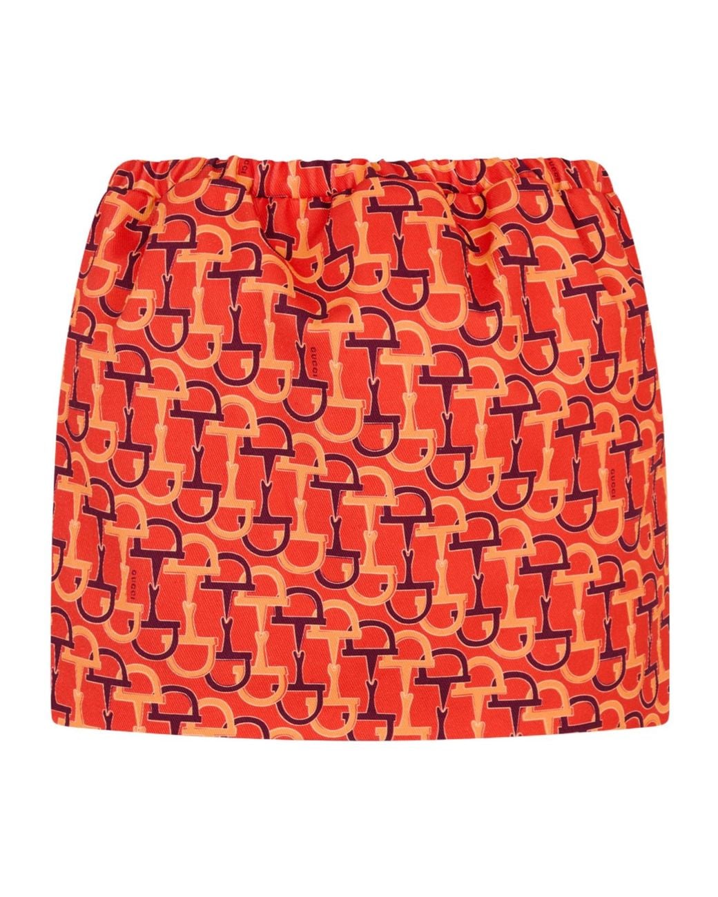 Gucci Red Horsebit Skirt