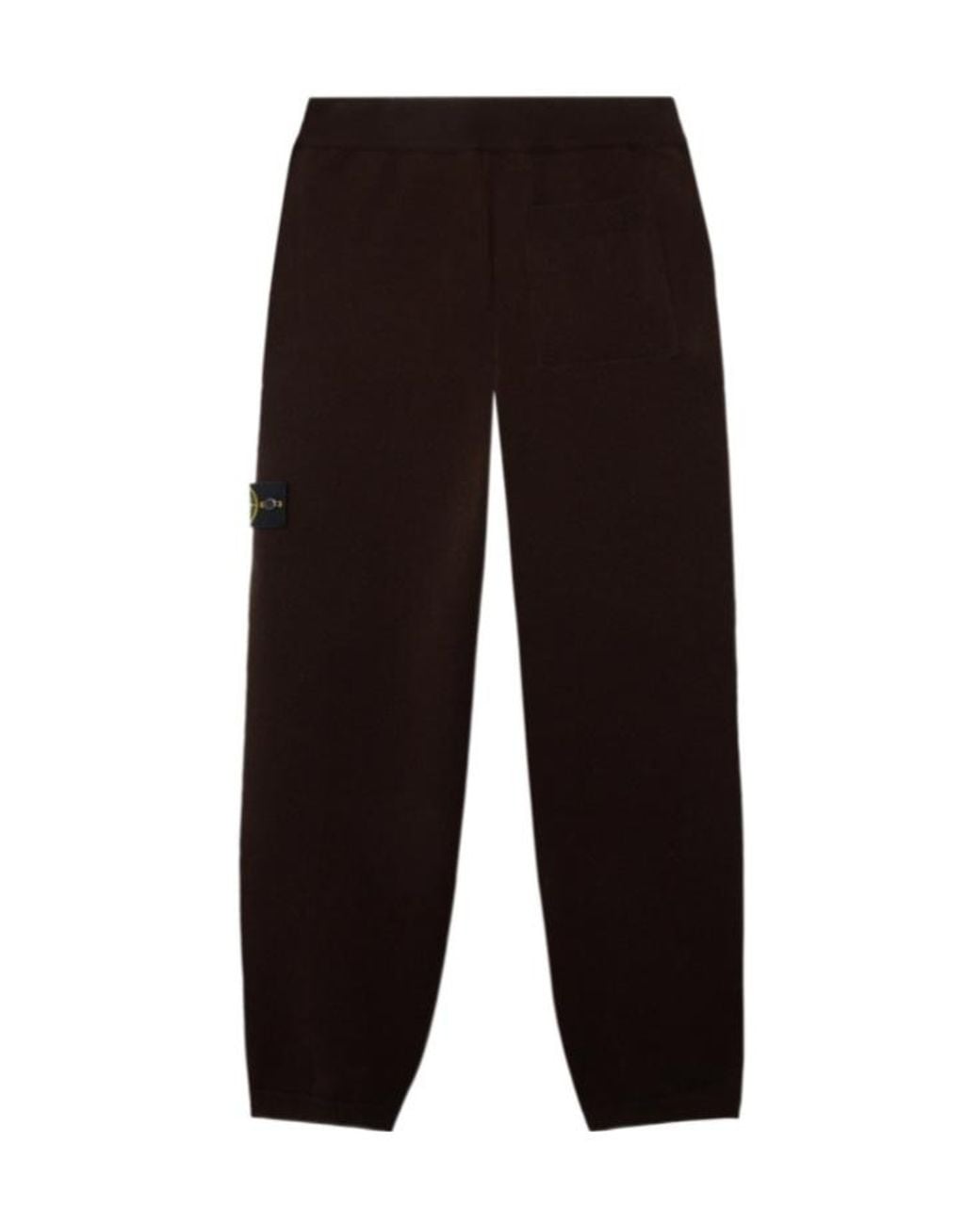 Stone Island Black Regular-Fit Knit Joggers With Elastic Drawstring Waist for men