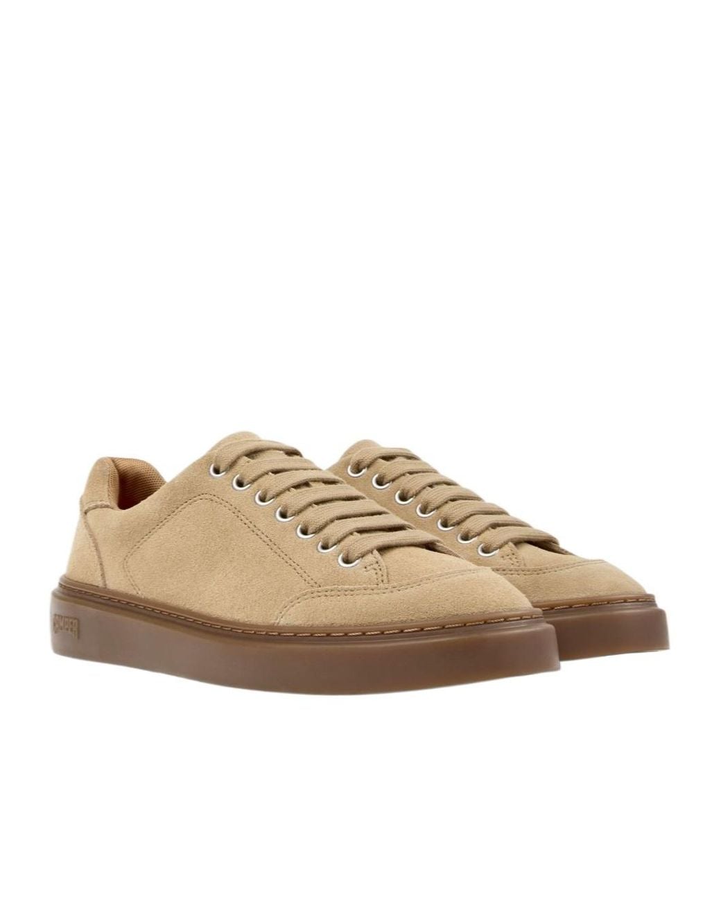 Camper Brown Suede Leather Sneakers For