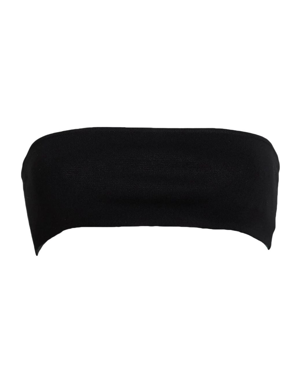Max Mara Black Strapless Knit Top