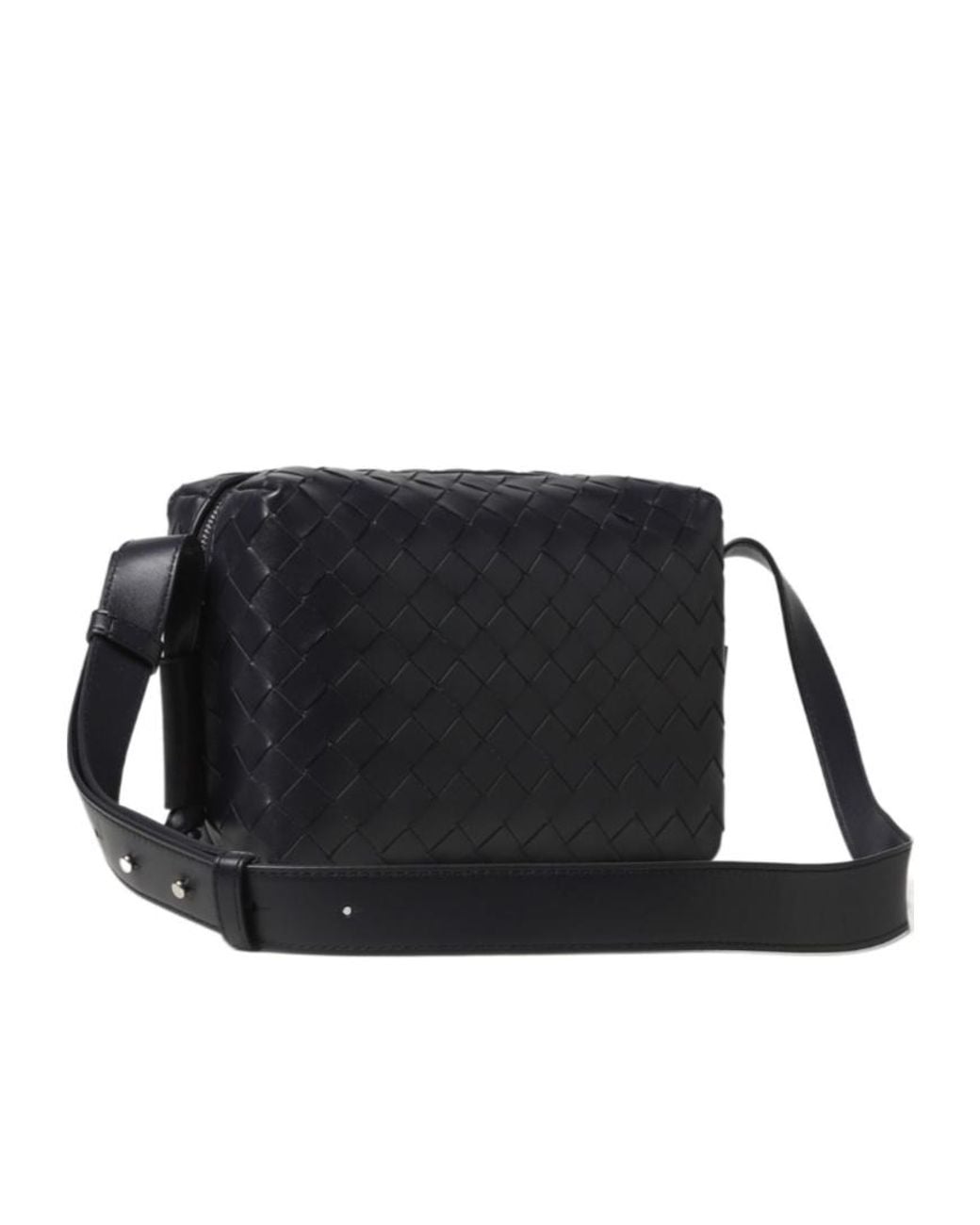 Bottega Veneta Black Loop Camera Shoulder Bag for men