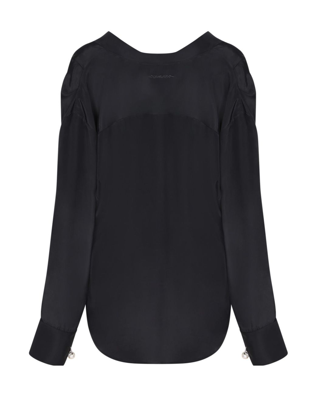 ERMANNO FIRENZE Blue Long-Sleeve Blouse