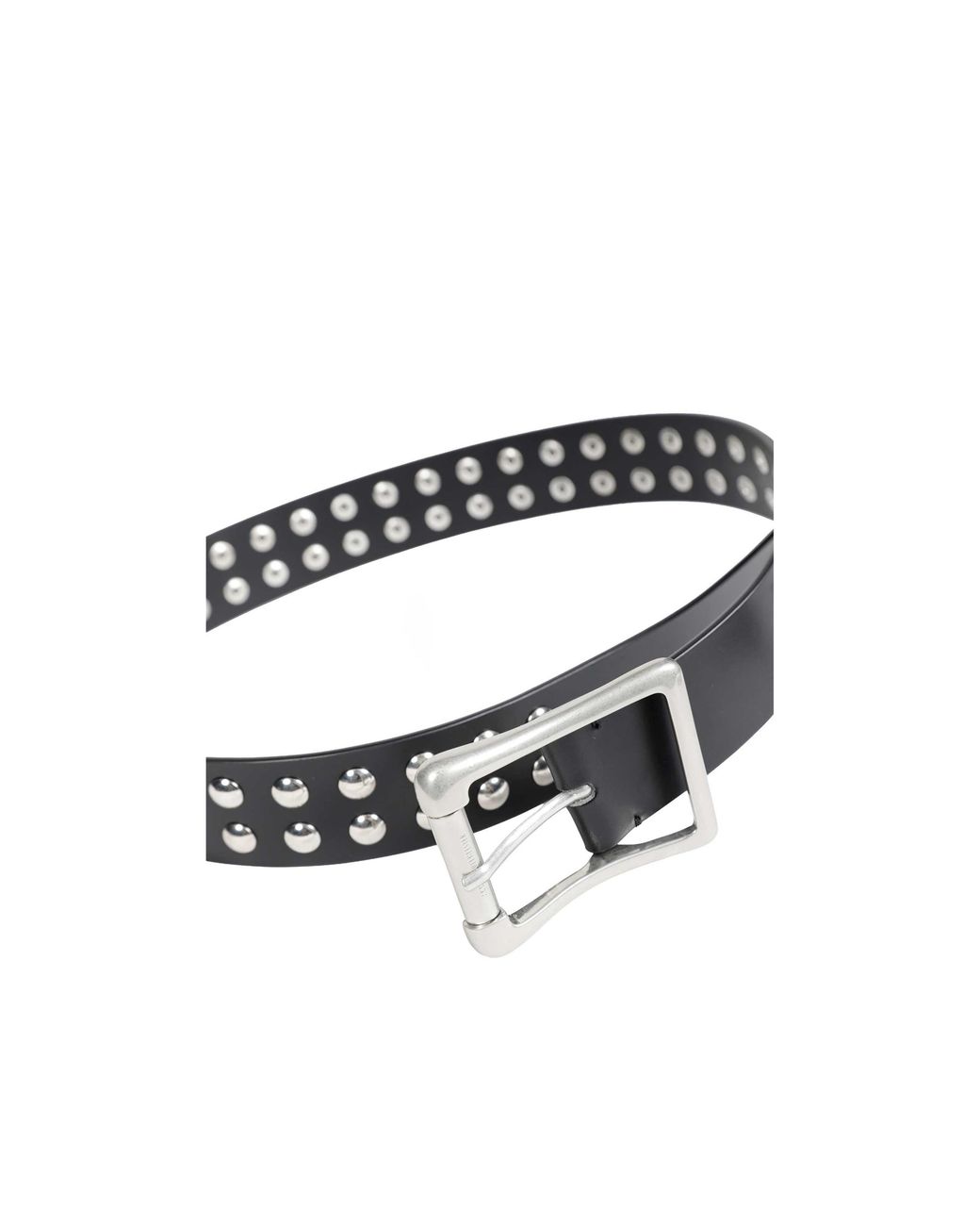 Ann Demeulemeester White Studded Belt for men
