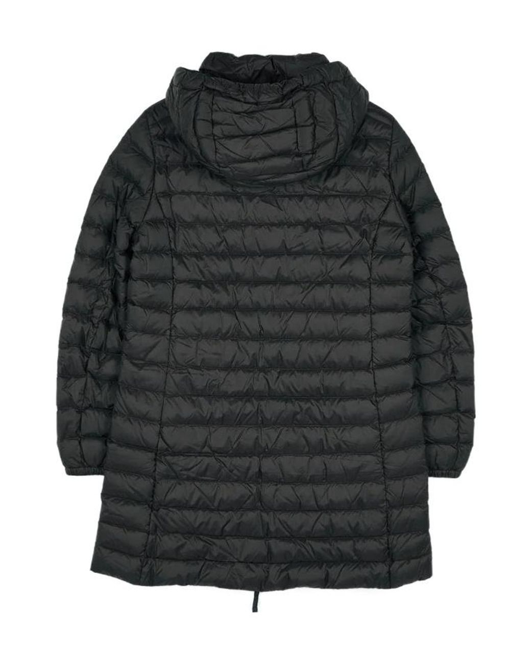 Parajumpers Gray Logo Quilted Down Jacket