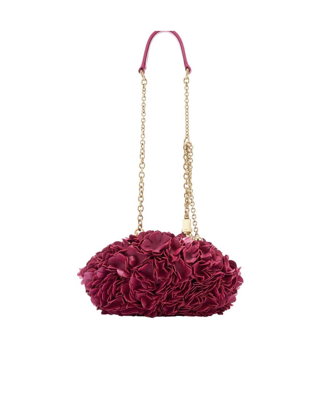 Chloé Purple Pleated Single-Shoulder Bag