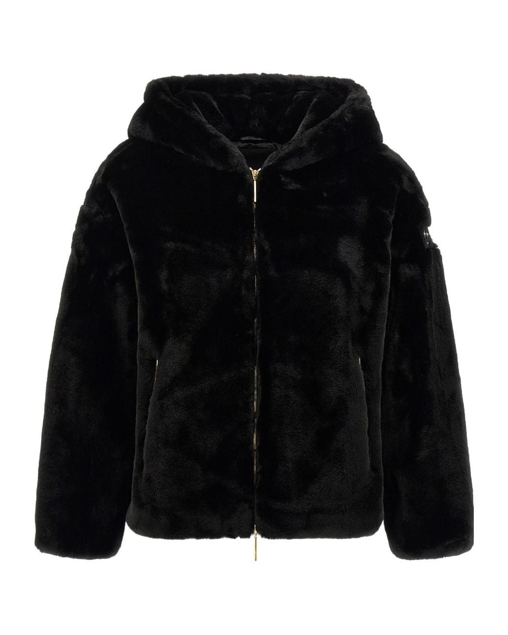 Tatras Black Yumola Faux Fur Hooded Jacket